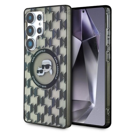 Husa pentru Samsung Galaxy S25 Ultra - Karl Lagerfeld IML Monogram MagSafe - KarlandChoupette Head