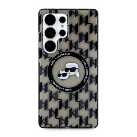 Husa pentru Samsung Galaxy S25 Ultra - Karl Lagerfeld IML Monogram MagSafe - KarlandChoupette Head