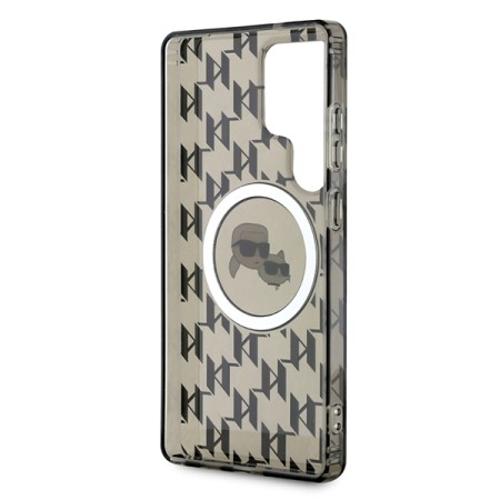 Husa pentru Samsung Galaxy S25 Ultra - Karl Lagerfeld IML Monogram MagSafe - KarlandChoupette Head