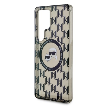 Husa pentru Samsung Galaxy S25 Ultra - Karl Lagerfeld IML Monogram MagSafe - KarlandChoupette Head