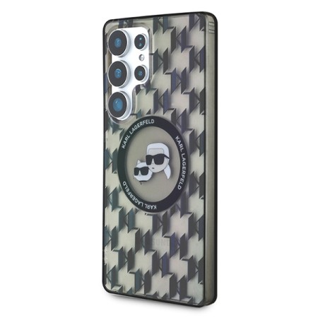 Husa pentru Samsung Galaxy S25 Ultra - Karl Lagerfeld IML Monogram MagSafe - KarlandChoupette Head