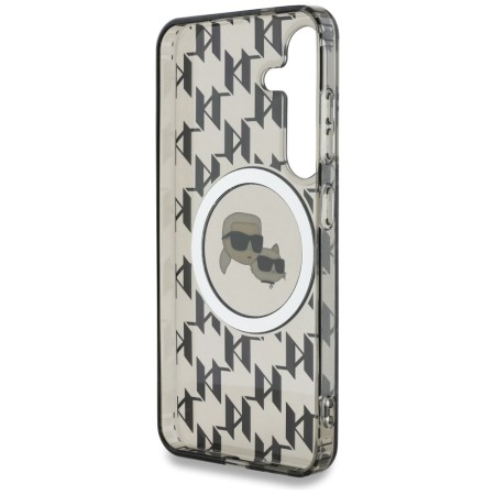 Husa pentru Samsung Galaxy S25 - Karl Lagerfeld IML Monogram MagSafe- KarlandChoupette Head