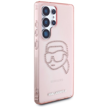 Husa pentru Samsung Galaxy S25 Ultra - Karl Lagerfeld IML Luxury - Pink Karl Head