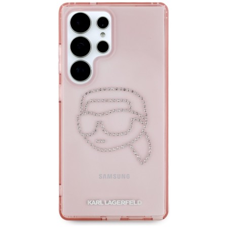 Husa pentru Samsung Galaxy S25 Ultra - Karl Lagerfeld IML Luxury - Pink Karl Head