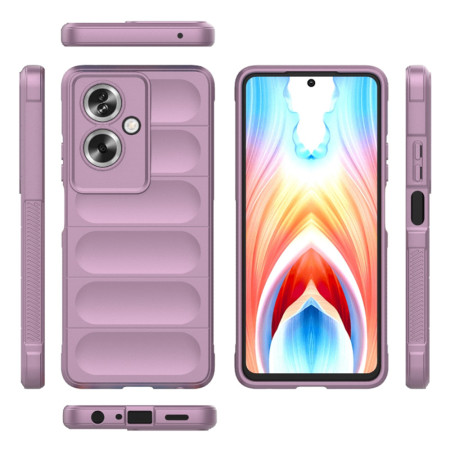 Husa pentru Oppo A79 5G / OnePlus Nord N30 SE, Antisoc, Margini cu Striatii, Design Minimalist, Purple