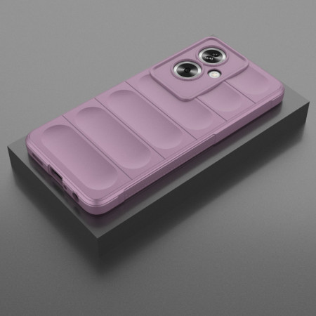 Husa pentru Oppo A79 5G / OnePlus Nord N30 SE, Antisoc, Margini cu Striatii, Design Minimalist, Purple