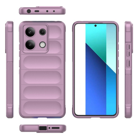 Husa pentru Xiaomi Redmi Note 13 4G, Antisoc, Margini cu Striatii, Design Minimalist, Purple