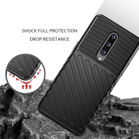 Techsuit - Thunder Flex - OnePlus 8 - Black