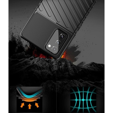 Techsuit - Thunder Flex - Samsung Galaxy Note 20 - Black