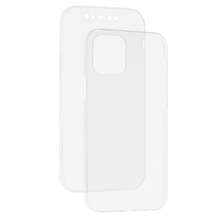 Techsuit - Clear Silicone 360 (bulk) - iPhone 12 / 12 Pro - Transparent