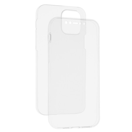 Techsuit - Clear Silicone 360 (bulk) - iPhone 12 / 12 Pro - Transparent