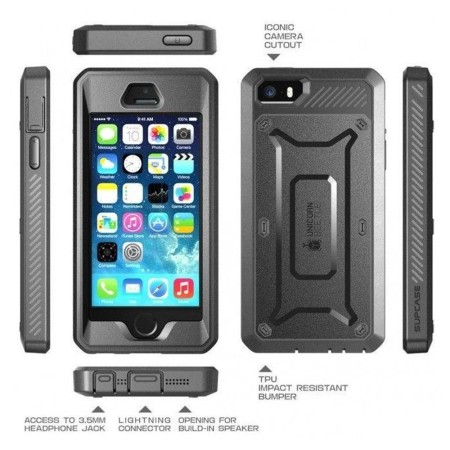 Husa pentru iPhone 5 / 5s / SE - Supcase Unicorn Beetle Pro - Black