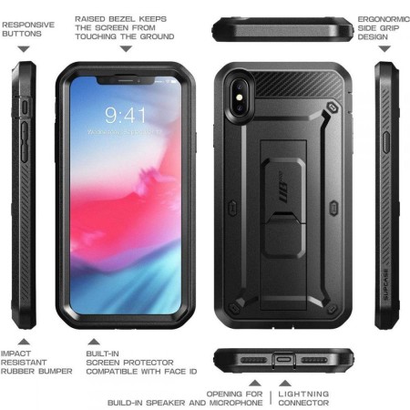 Husa pentru iPhone XS Max - Supcase Unicorn Beetle Pro - Black