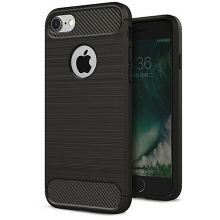 Techsuit - Carbon Silicone - iPhone 8 - Black