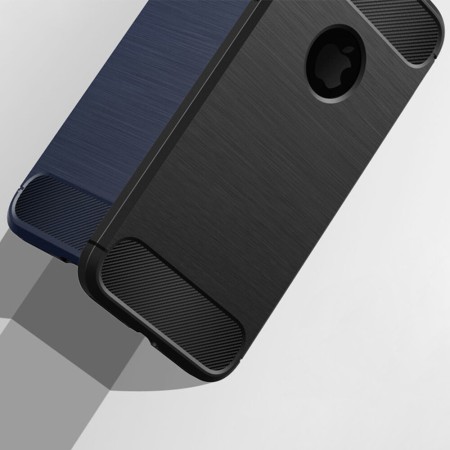 Techsuit - Carbon Silicone - iPhone 8 - Black