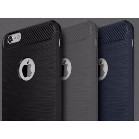 Techsuit - Carbon Silicone - iPhone 8 - Black