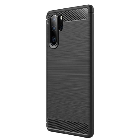 Husa pentru Huawei P30 Pro / P30 Pro New Edition - Techsuit Carbon Silicone - Black