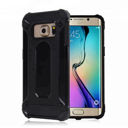 Husa pentru Samsung Galaxy S6 Edge G925 - Techsuit Hybrid Armor - Black