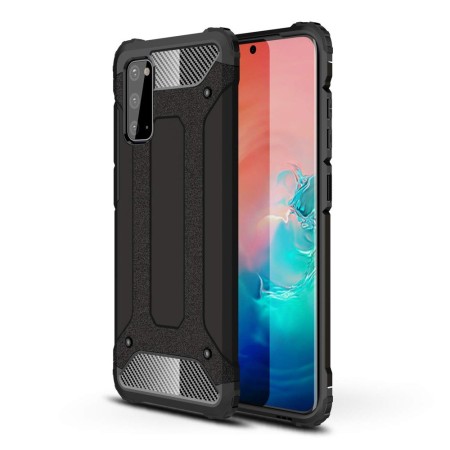 Husa pentru Samsung Galaxy A41 - Techsuit Hybrid Armor - Negru