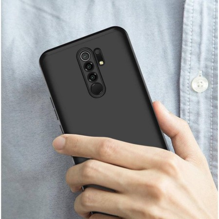 Husa pentru Xiaomi Redmi 9 + Folie - GKK 360 - Black