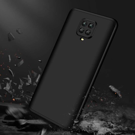 Husa pentru Xiaomi Redmi Note 9S / Note 9 Pro / Note 9 Pro Max + Folie - GKK 360 - Black