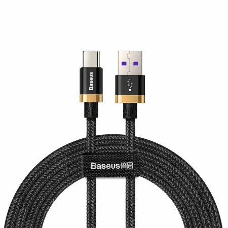 Baseus - Purple Gold Red HW Flash Charge Cable USB For Type-C 40W 2m - Gold Black