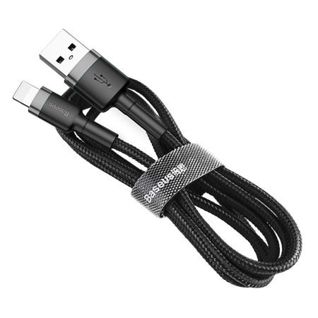 Baseus - Cafule Cable USB For Lightning 2.4A 1M - Gray Black