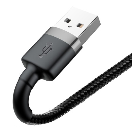 Baseus - Cafule Cable USB For Lightning 2.4A 1M - Gray Black