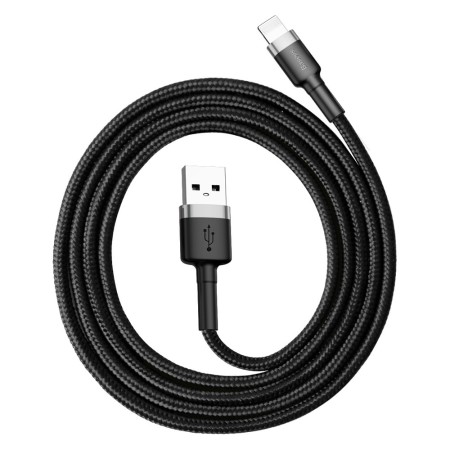 Baseus - Cafule Cable USB For Lightning 2.4A 1M - Gray Black