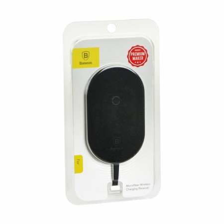 Baseus - Microfiber Wireless Charging Receiver (For Type-C) - Black