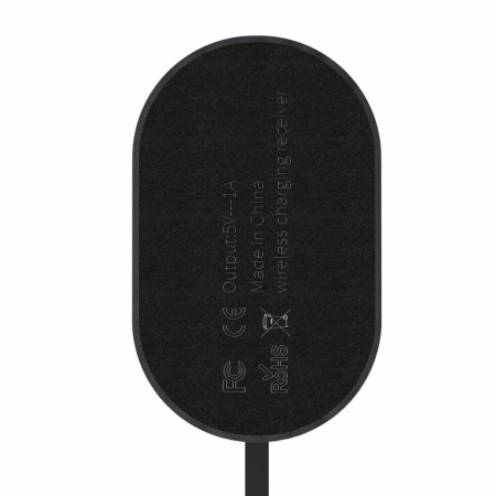 Baseus - Microfiber Wireless Charging Receiver (For Type-C) - Black