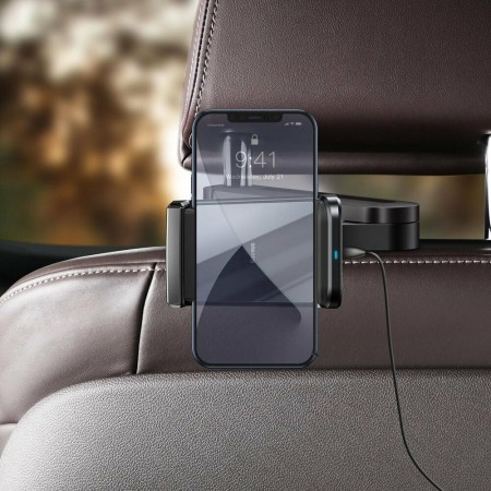 Baseus - Energy Storage Backseat Holder Wireless Charger - Black