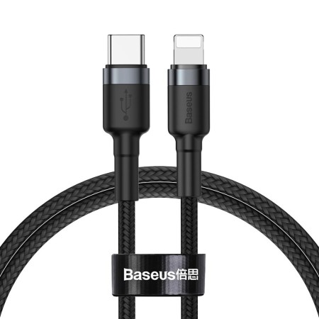 Baseus - Cafule Cable Type-C to iPhone PD 18W 1m - Gray Black