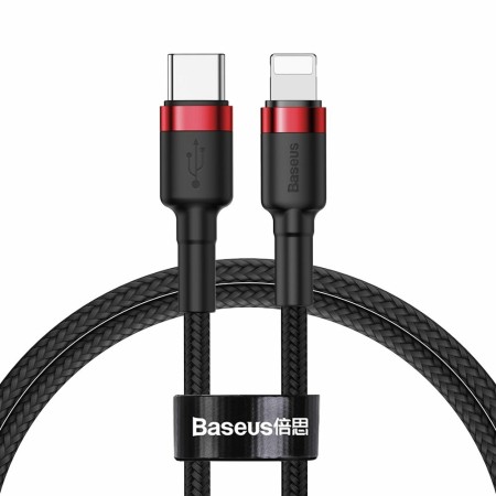 Baseus - Cafule Cable Type-C to iPhone PD 18W 1m - Red Black