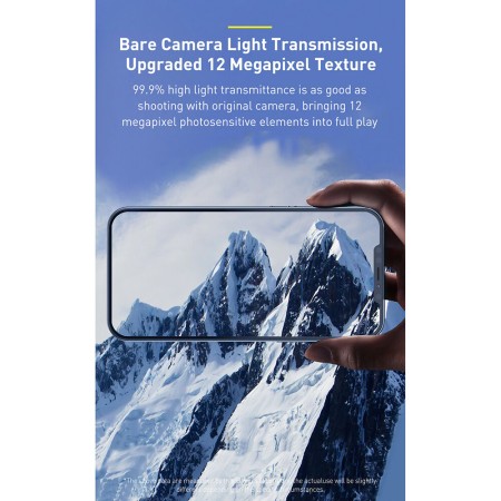 Baseus - Camera Lens Film Classic (0.25mm) - Iphone 12 Mini / Iphone 12 - Transparent