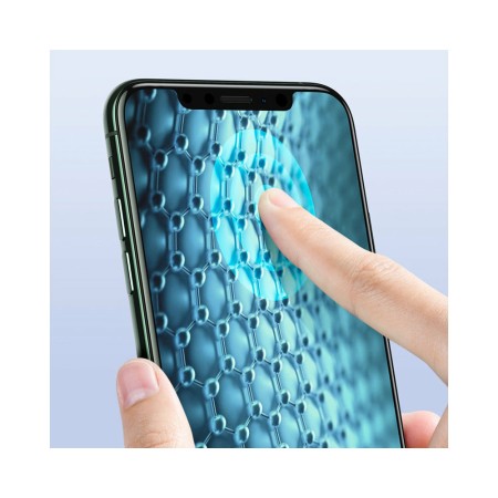 Baseus - Curved Film Privacy Full Cover (0.25mm) - Iphone X / XS / 11 Pro MAX - Applicator Included - Black