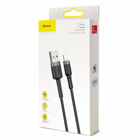 Baseus - Cafule Cable USB Lightning 2A 3M - Gray Black