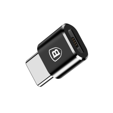 Adaptor OTG Micro-USB la Type-C, 2.4A - Baseus (CAMOTG-01) - Black