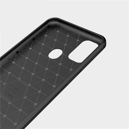 Husa pentru Samsung Galaxy M21 / M30S - Techsuit Carbon Silicone - Black