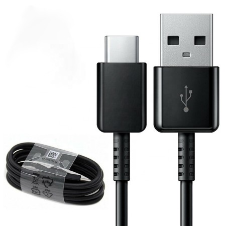 Samsung - Original USB Cable (EP-DG970BBE), Type-C - Black (Bulk Packing)