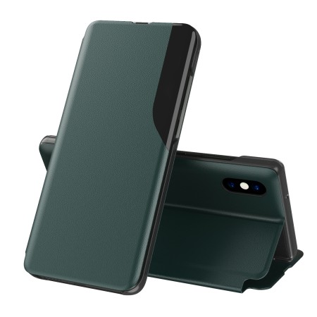 Husa pentru iPhone X / XS - Techsuit eFold Series - Dark Green