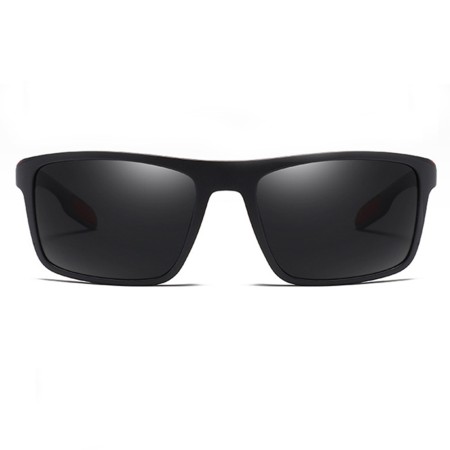 Ochelari de Soare - Techsuit Polarised TR90 (MM101) - Matte Black / Red