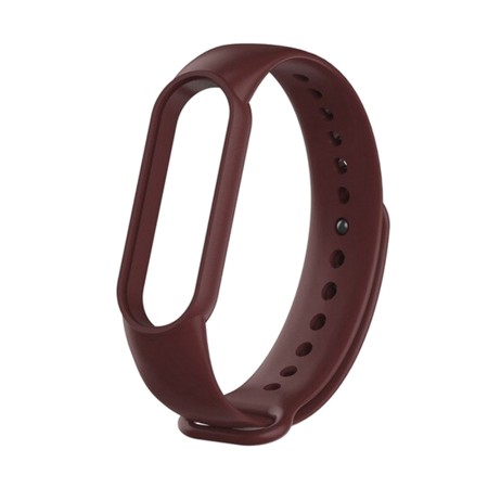 Curea pentru Xiaomi Mi Band 5 / 5 NFC / 6 / 6 NFC / Amazfit Band 5 - Techsuit Watchband (W013) - Dark Red