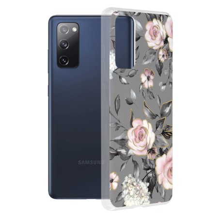 Husa pentru Samsung Galaxy S20 FE / S20 FE 5G - Techsuit Marble Series - Bloom of Ruth Gray