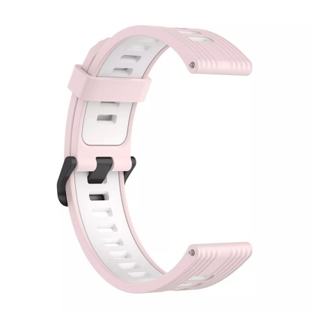 Curea pentru Samsung Galaxy Watch 4/5/Active 2, Huawei Watch GT 3 (42mm)/GT 3 Pro (43mm) - Techsuit Watchband 20mm (W002) - Pink