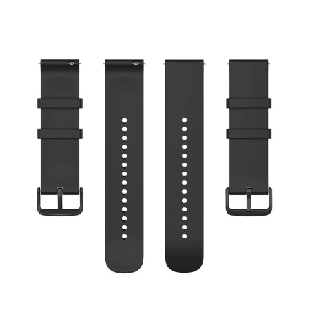 Curea pentru Samsung Galaxy Watch 4/5/Active 2, Huawei Watch GT 3 (42mm)/GT 3 Pro (43mm) - Techsuit Watchband 20mm (W001) - Black