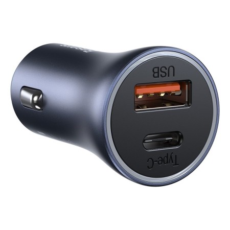 Incarcator Auto USB, Type-C, 40W + Cablu Lightning - Baseus (TZCCJD-B0G) - Dark Gray