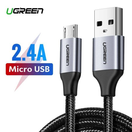 Cablu de Date USB la Micro-USB QC 2.0, 2A, 1.5m - Ugreen (60147) - Black