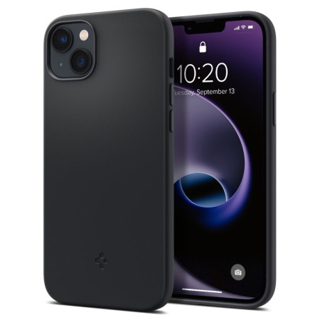 Husa pentru iPhone 14 - Spigen Silicone Fit Mag Safe - Black