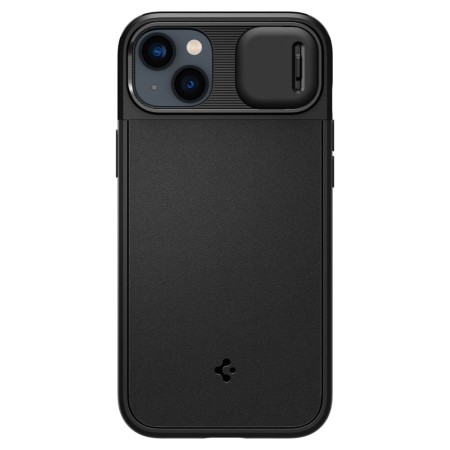 Husa iPhone 14 - Spigen Optik Armor Mag - Black